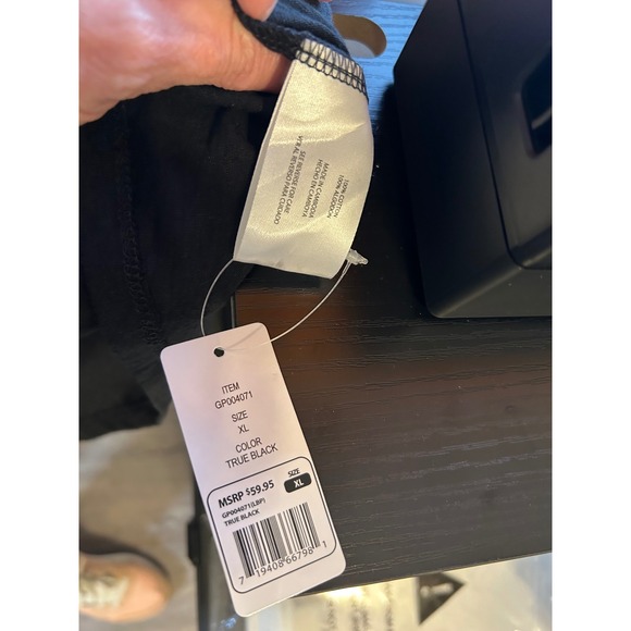 Gap True Black Tiered T-Shirt Dress Short Sleeve Cotton Mini GP004071 XL NEW - Picture 3 of 3